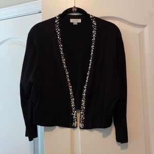 Calvin Klein pearl trim sweater